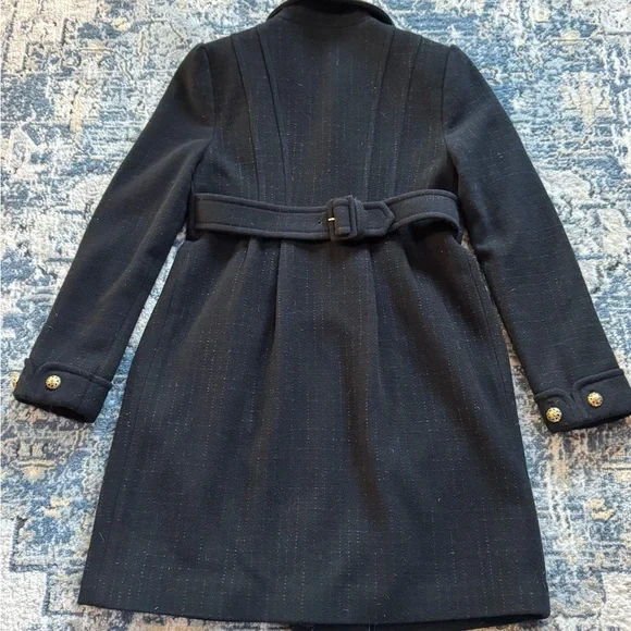 Juicy Couture Black wool Coat with Gold button Accent - Picture 6 of 12